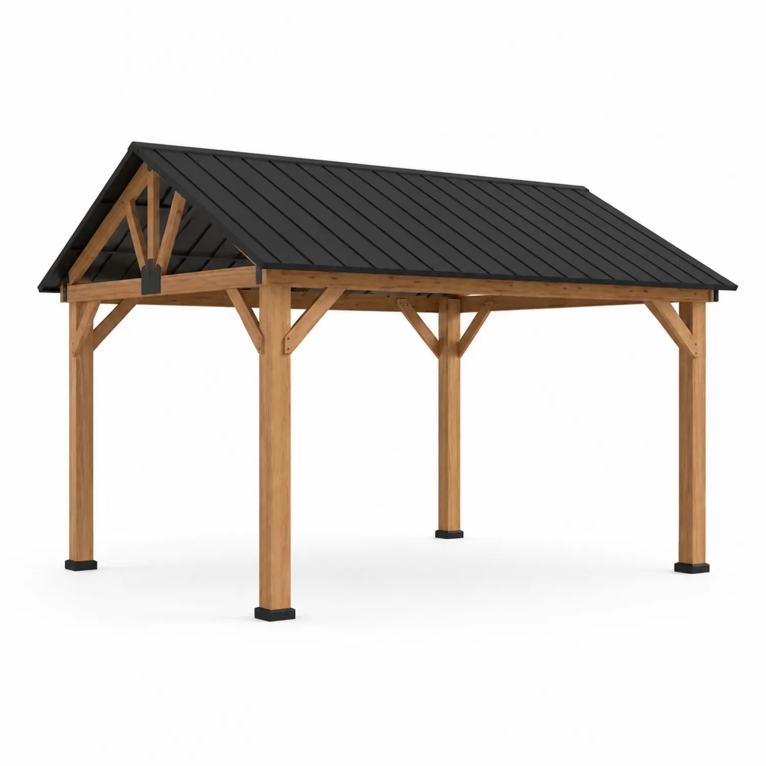 Holzpavillon mit Dreiecksdach 300x400 cm