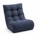Bodenstuhl mit Stoffbezug Dunkelblau 80x60x70cm