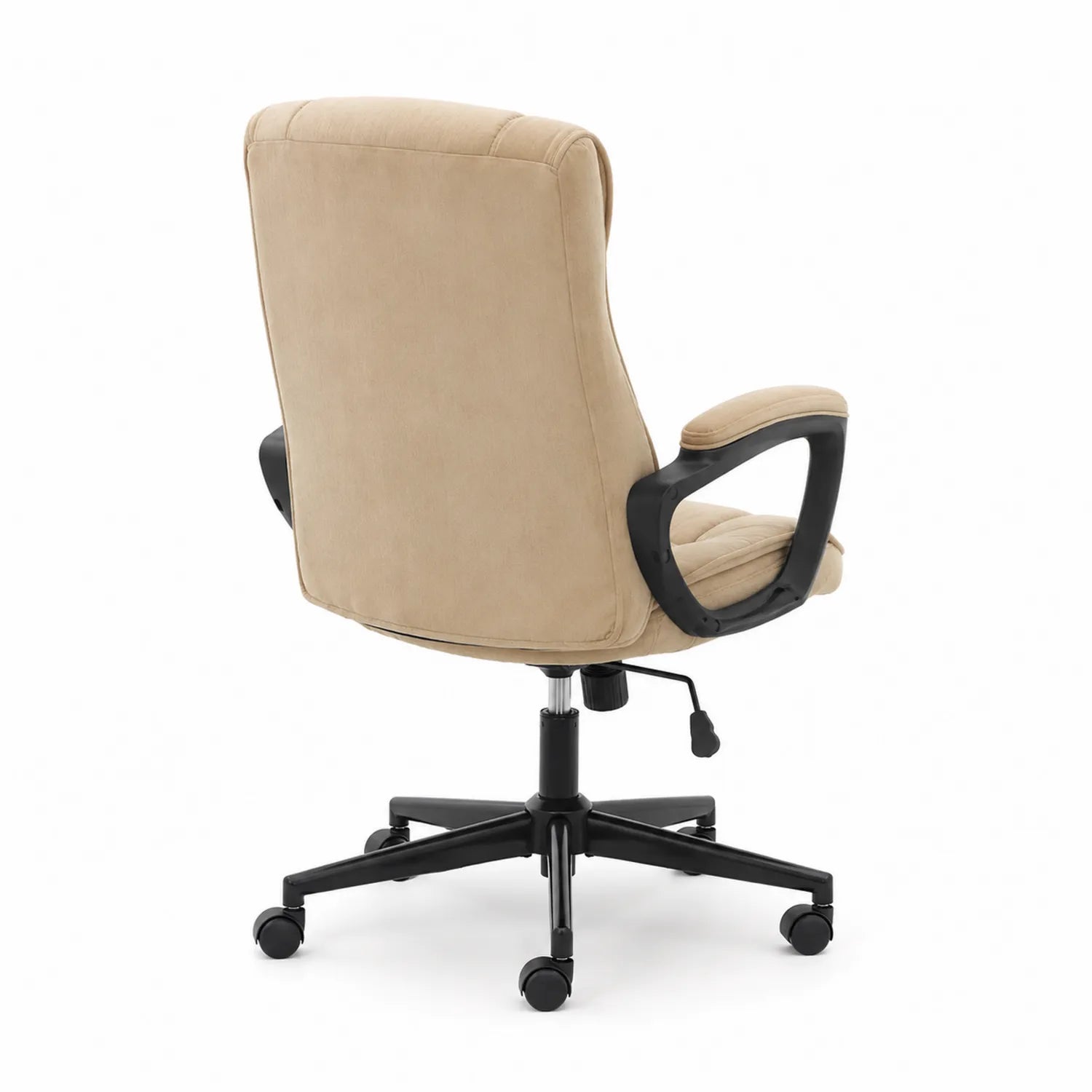 Bürostuhl Mikrofaser Beige höhenverstellbar mit Rollen